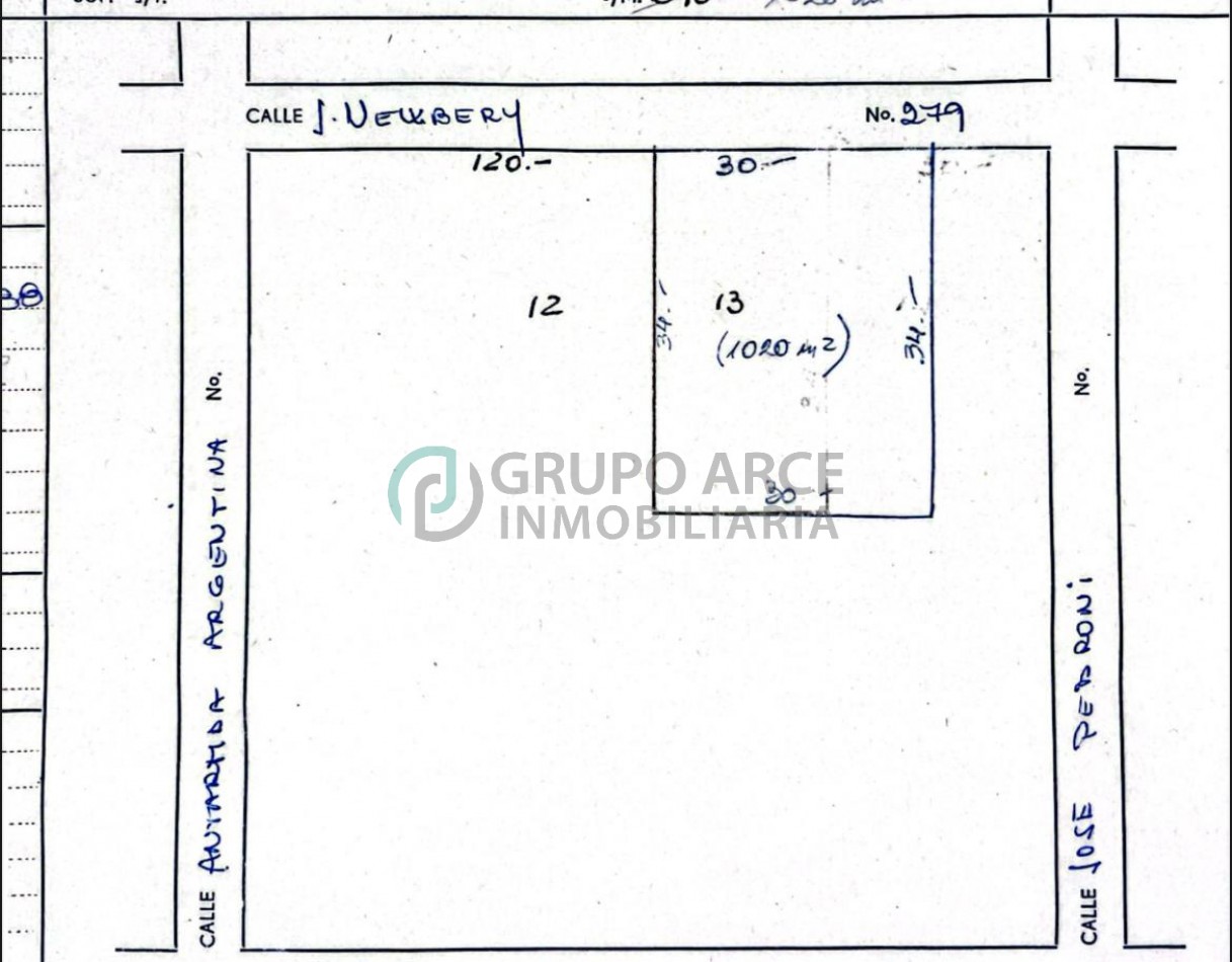 Terreno en venta - Av. Jorge Newbery 279, Galvez, Santa Fe